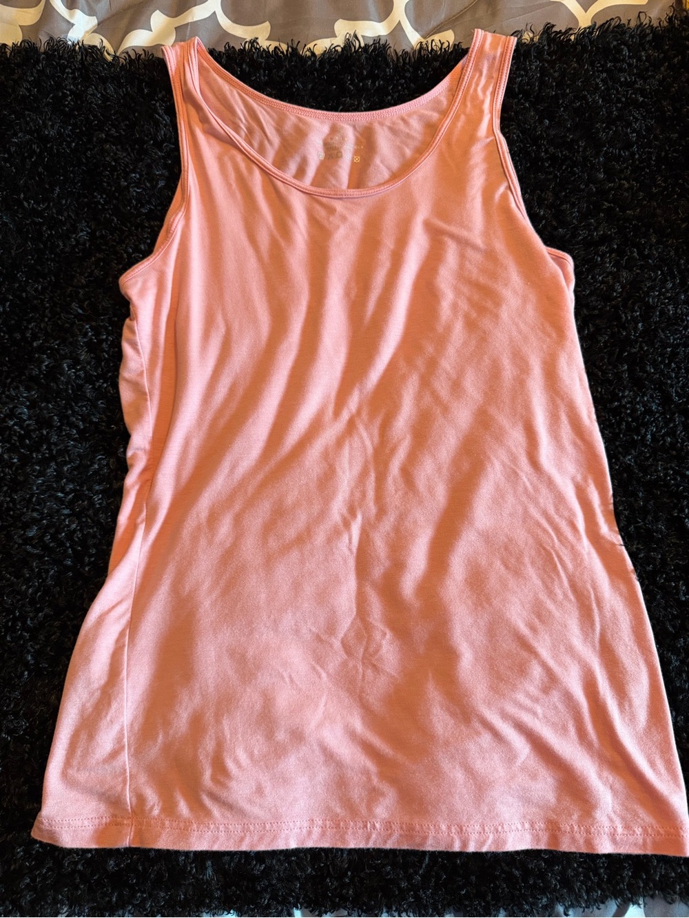 Classic Pink Scoop Neck Tank Top - Women